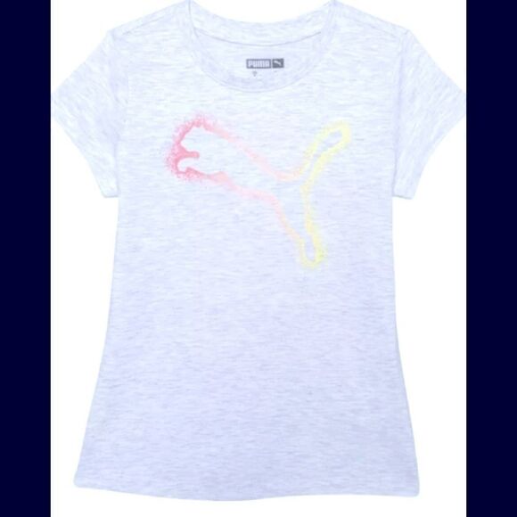 🛍Puma Rebel Logo Girls Graphic T-Shirt short sleeve - Picture 1 of 6